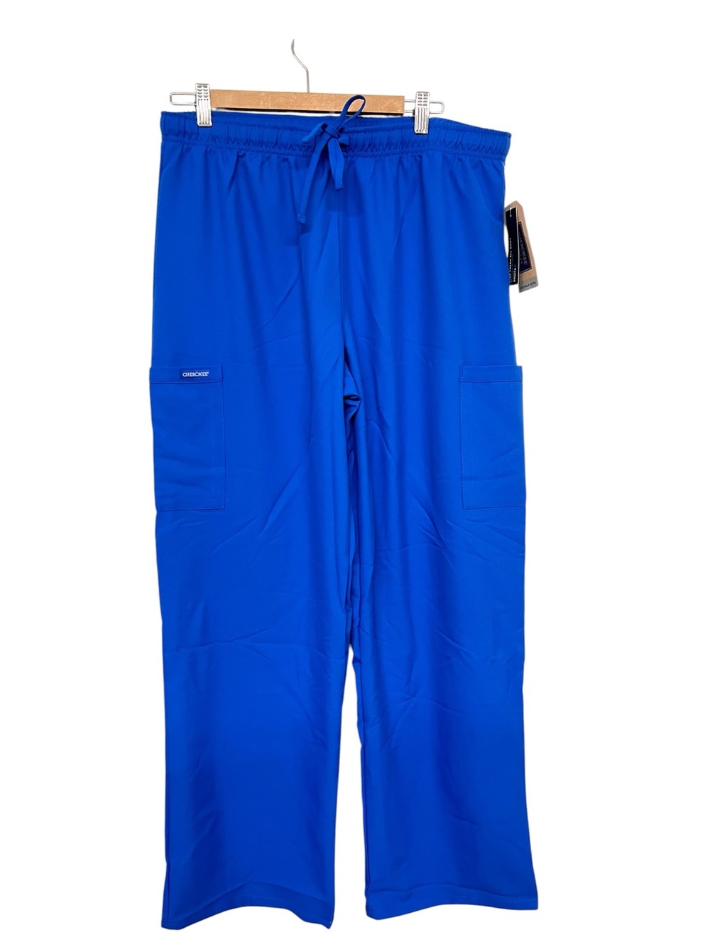 New‎ Cherokee Unisex Royal Blue Cargo Scrub Pants